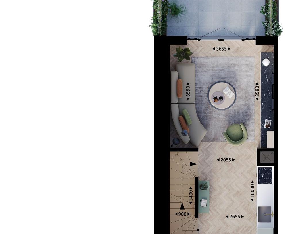 Te Koop: Foto Woonhuis aan de Rijwoning - Type C2 112 in Vlaardingen