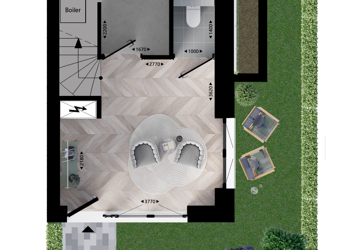 Te Koop: Foto Woonhuis aan de Rijwoning - Type G 113 in Vlaardingen