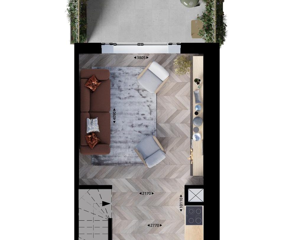 Te Koop: Foto Woonhuis aan de Rijwoning - Type G 113 in Vlaardingen