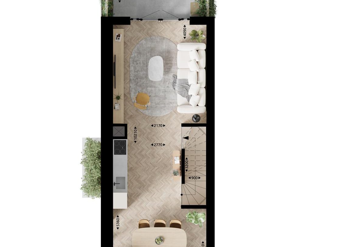 Te Koop: Foto Woonhuis aan de Rijwoning - Type F 123 in Vlaardingen