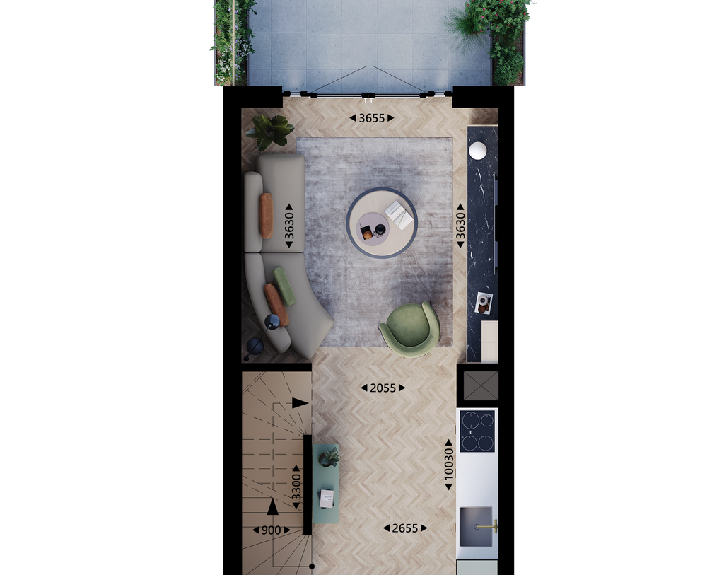 Te Koop: Foto Woonhuis aan de Rijwoning - Type C1 104 in Vlaardingen