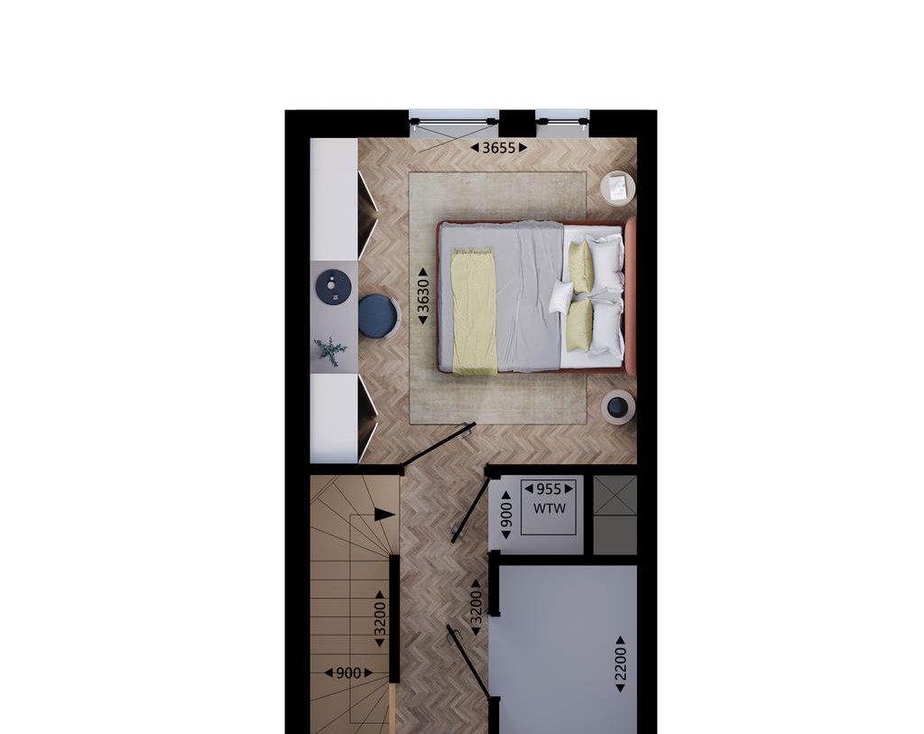 Te Koop: Foto Woonhuis aan de Rijwoning - Type C1 111 in Vlaardingen