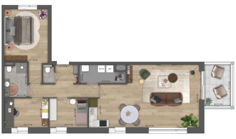 Koop  Vlaardingen  De Heemtuinen - Fase 2 De Boterbloem te Vlaardingen  Appartement - Type B4 171 – Hoofdfoto